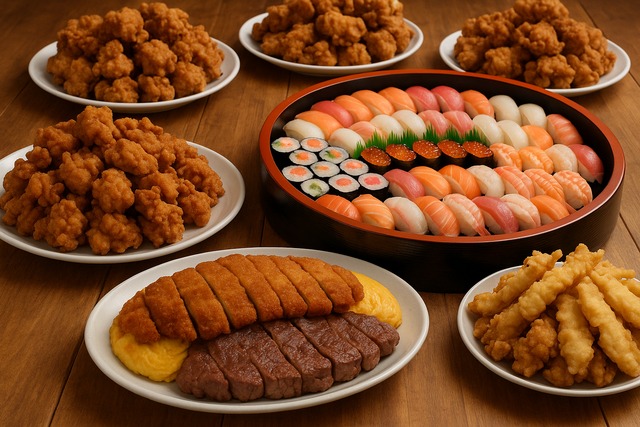 sushi-karaage-platter