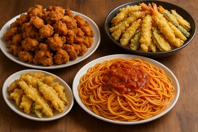 tempura-karaage-pasta